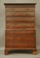 Lot 788 - A 19th century mahogany chest on chest