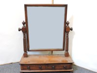 Lot 784 - A Victorian mahogany toilet mirror