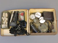 Lot 226 - Two boxes of watch parts