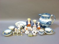 Lot 538 - A 19th century Staffordshire blue and white printed jug