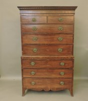 Lot 745 - A George IV mahogany chest on chest