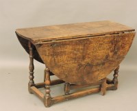 Lot 760 - A 17th century oak gateleg table