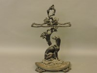 Lot 721 - A cast iron stick stand