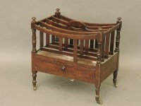 Lot 736 - A mahogany Canterbury