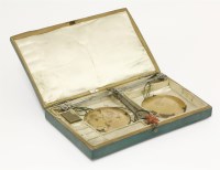 Lot 188 - A pair of George III apothecary scales