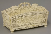 Lot 192 - A Canton ivory Basket