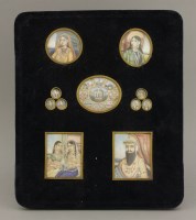Lot 17 - Eleven Indian Miniatures on ivory
