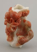 Lot 520 - A carnelian agate spill vase