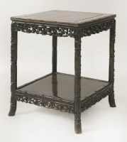 Lot 295 - A hongmu two-tier Vase Stand