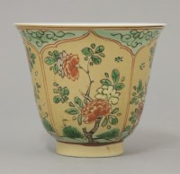 Lot 34 - A café au lait-ground Beaker