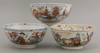 Lot 77 - Three Dutch decorated Bowls