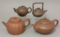 Lot 492 - Yixing teapots and covers
