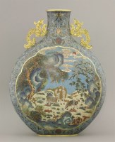 Lot 188 - A cloisonné Moon Flask