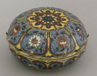 Lot 189 - A rare cloisonné Box and Cover