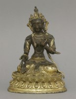 Lot 514 - A bronze Bodhisattva