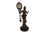 Lot 334A - A Spelter Mystery clock