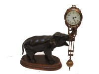 Lot 337A - A Spelter Mystery clock