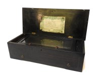Lot 366 - A Swiss musical box