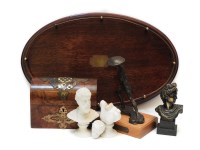 Lot 319 - An oval gallery tray