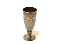 Lot 149 - A Mappin & Webb hall marked silver beaker