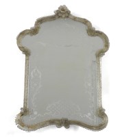 Lot 540 - A Venetian wall mirror