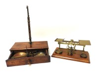 Lot 214 - A set of Sampson Mordan & Co brass postal scales