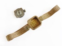 Lot 3 - A 9ct gold ladies mechanical bracelet watch