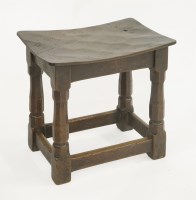 Lot 120 - A Robert 'Mouseman' Thompson joined stool