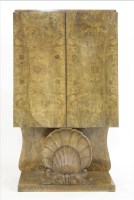 Lot 189 - An Art Deco walnut cocktail cabinet