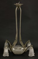Lot 205 - An Art Deco chandelier