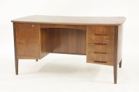 Lot 333 - A teak desk
