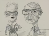Lot 289 - John Springs (b.1960)
DOUGLAS HURD AND JOHN MAJOR
Signed
