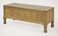 Lot 127 - A Robert 'Mouseman' Thompson oak coffer