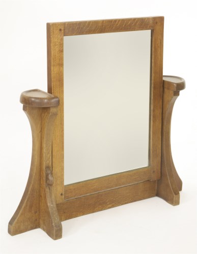 Lot 134 - A Robert 'Mouseman' Thompson toilet mirror