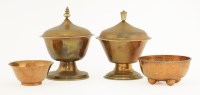 Lot 21 - An Arts and Crafts hammered copper covered dish