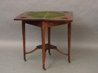 Lot 716 - An Edwardian envelope card table