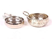 Lot 157 - Two continental white metal tasse du vin