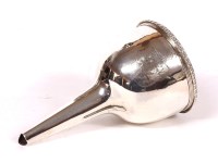 Lot 159 - A George III silver wine funnel