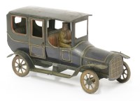 Lot 229 - A Bing tinplate and clockwork car