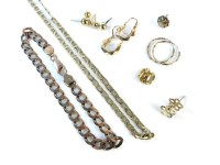 Lot 8 - A 9ct gold rolled anchor link necklace