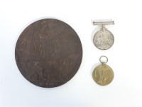 Lot 122 - A WWl pair to Pte H C Horton R.IR.RIF (Royal Irish Rifles) and a 'death penny' for Herbert Cyril Horton.
He was killed on 22 Nov 1917