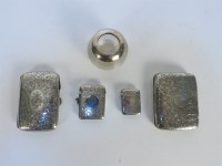 Lot 79 - Two silver cigarette boxes