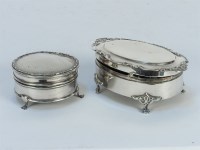 Lot 147 - A silver trinket box