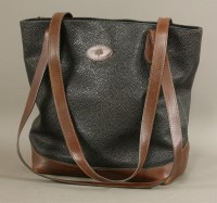 Lot 1274 - A Mulberry mole and brandy Scotch grain tote handbag