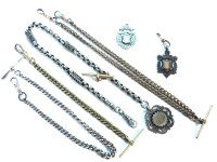 Lot 71 - A silver Albert chain