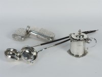 Lot 162 - A hallmarked silver Georgian design mustard pot