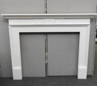 Lot 695 - A Georgian pine and gesso fire surround