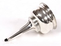 Lot 158 - A George III silver wine funnel