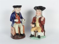 Lot 322 - Two pottery Toby jugs