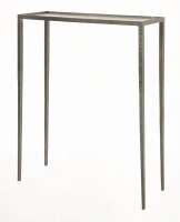 Lot 383 - A wrought iron console table